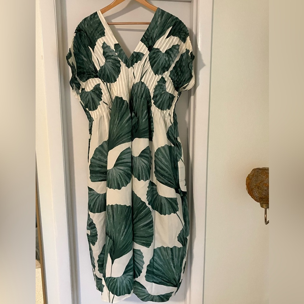 & Other Stories Pleated Dolman Midi Dress